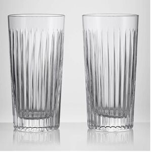 WATERFORD Crystal Gin Journeys Aras Highball Glasses 15OZ, SET OF 2